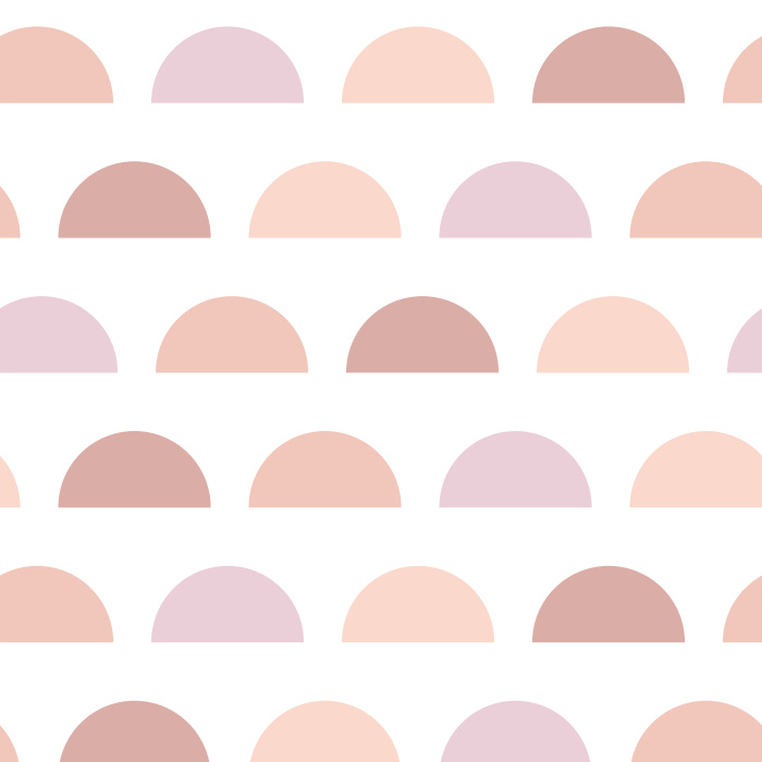 With just a few simple color changes, our Half Circles Blue Peel And Stick Removable Wallpaper can fit any room's theme - color or subject.