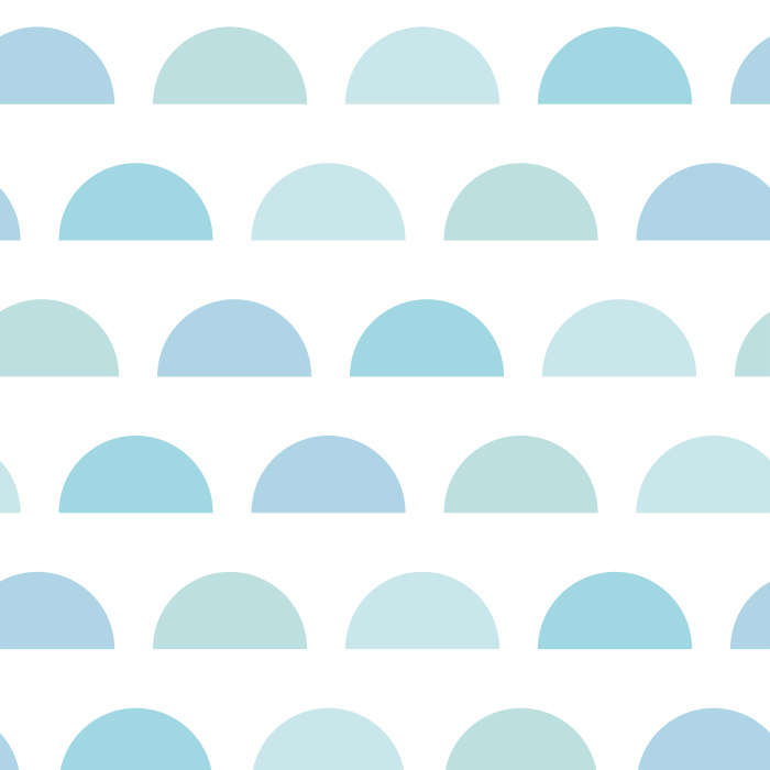 With just a few simple color changes, our Half Circles Blue Peel And Stick Removable Wallpaper can fit any room's theme - color or subject.