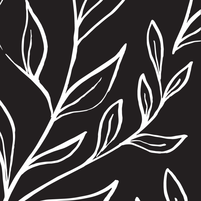 Spice up any space with the warm yellow of our Inked Leaves Peel And Stick Removable Wallpaper!
