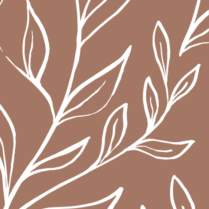 Spice up any space with the warm yellow of our Inked Leaves Peel And Stick Removable Wallpaper!