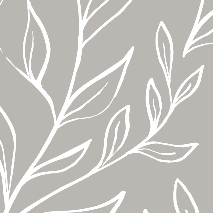 Spice up any space with the warm yellow of our Inked Leaves Peel And Stick Removable Wallpaper!