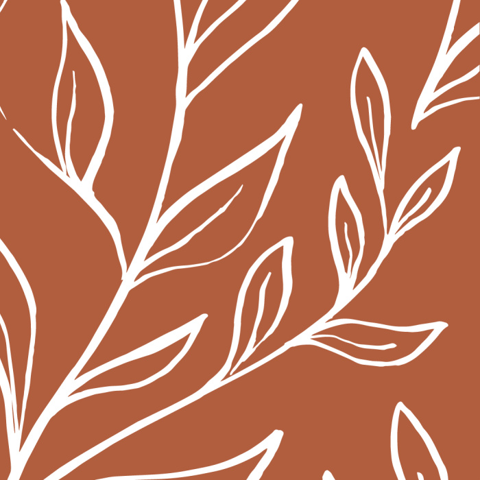 Spice up any space with the warm yellow of our Inked Leaves Peel And Stick Removable Wallpaper!