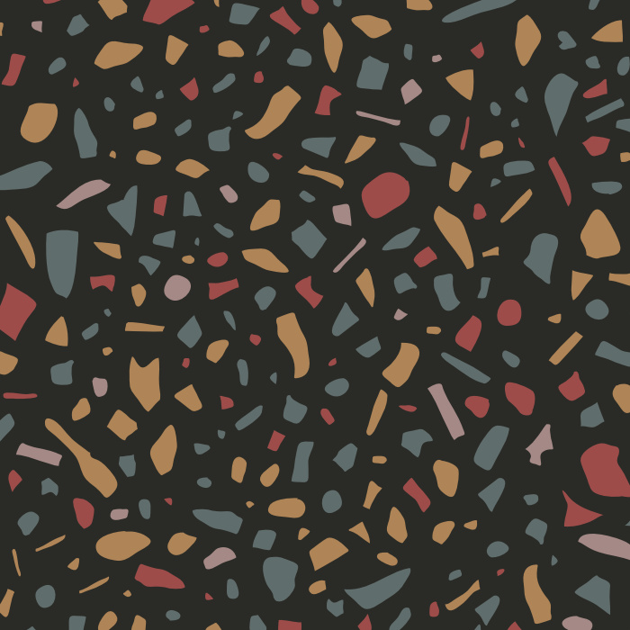 Abstract, terrazzo, fiasco, Picasso - there's beauty in the chaos of the simple Playful Terrazzo Peel And Stick Removable Wallpaper.
