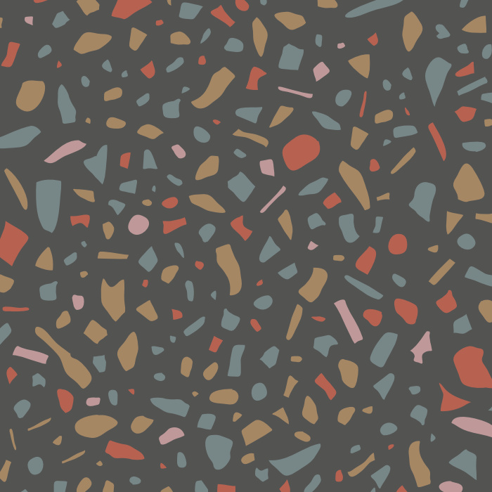 Abstract, terrazzo, fiasco, Picasso - there's beauty in the chaos of the simple Playful Terrazzo Peel And Stick Removable Wallpaper.
