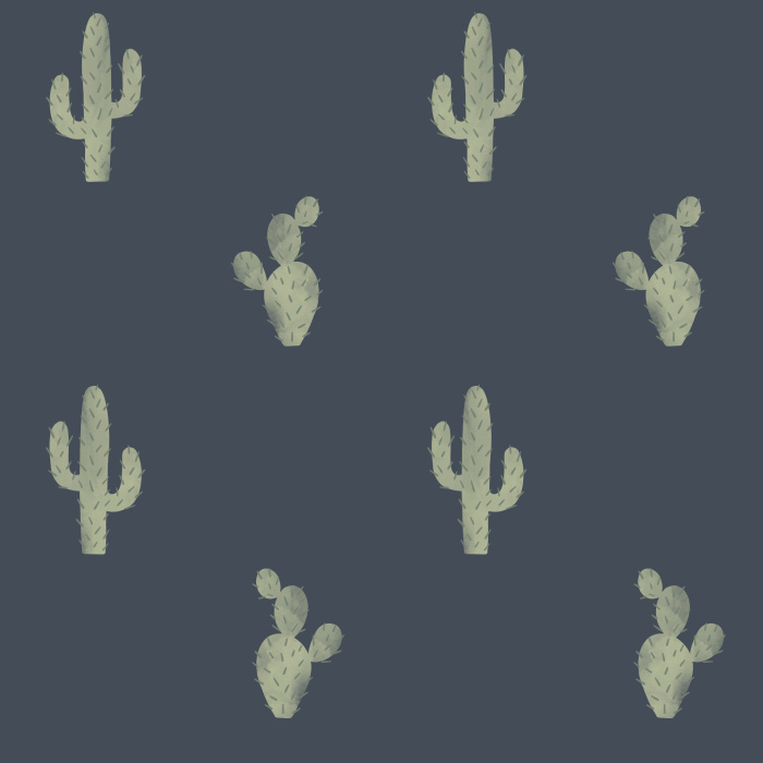 Our Cute Cactus Wallpaper is perfect for bringing the outdoors indoors! 