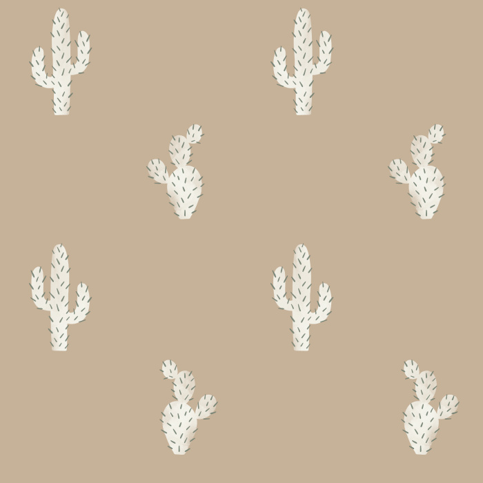 Our Cute Cactus Wallpaper is perfect for bringing the outdoors indoors! 