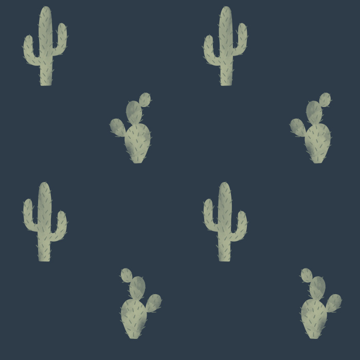 Our Cute Cactus Wallpaper is perfect for bringing the outdoors indoors! 
