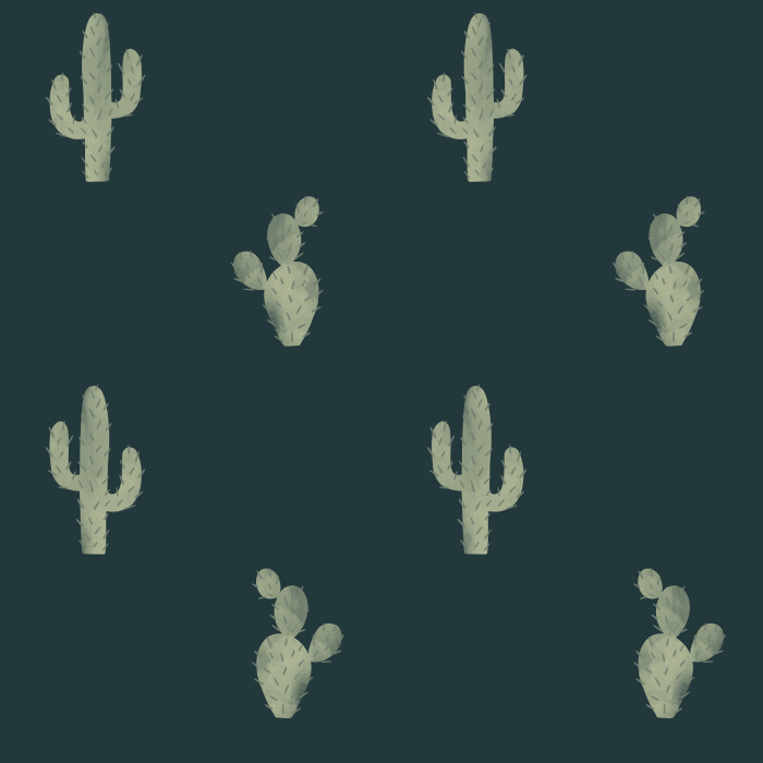 Our Cute Cactus Wallpaper is perfect for bringing the outdoors indoors! 