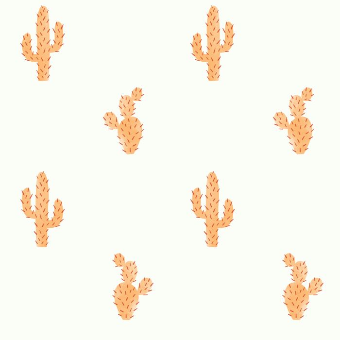 Our Cute Cactus Wallpaper is perfect for bringing the outdoors indoors! 