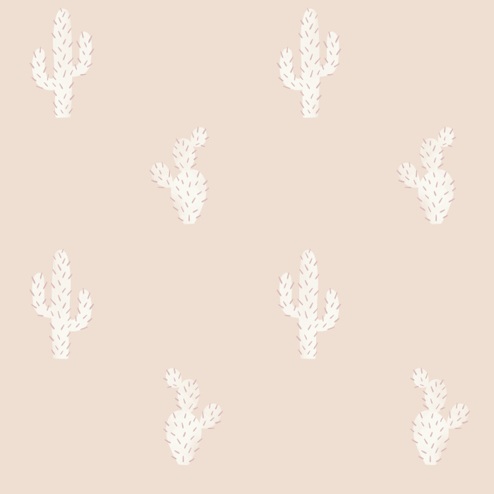 Our Cute Cactus Wallpaper is perfect for bringing the outdoors indoors!