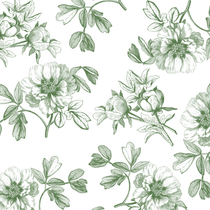 Create the living space you’ve always imagined with our Vintage Peonies Wallpaper.