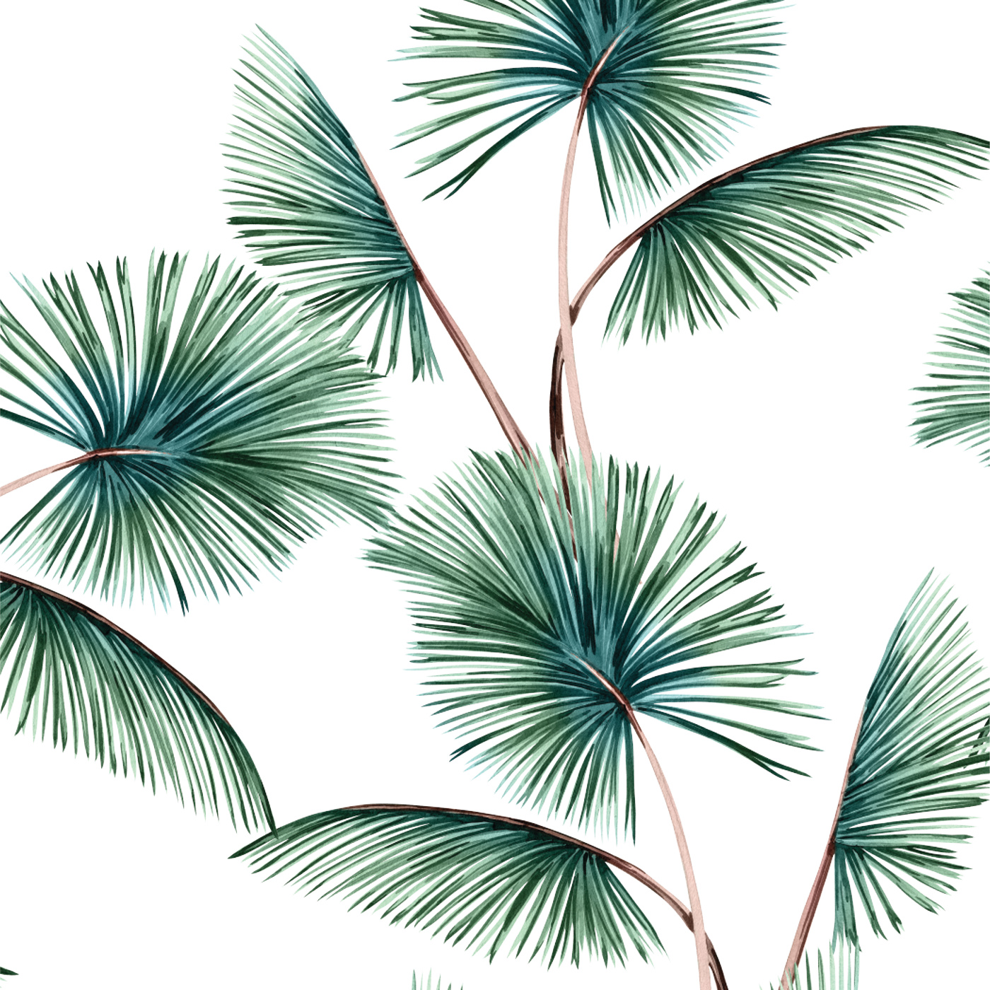 Mod Palms Wallpaper