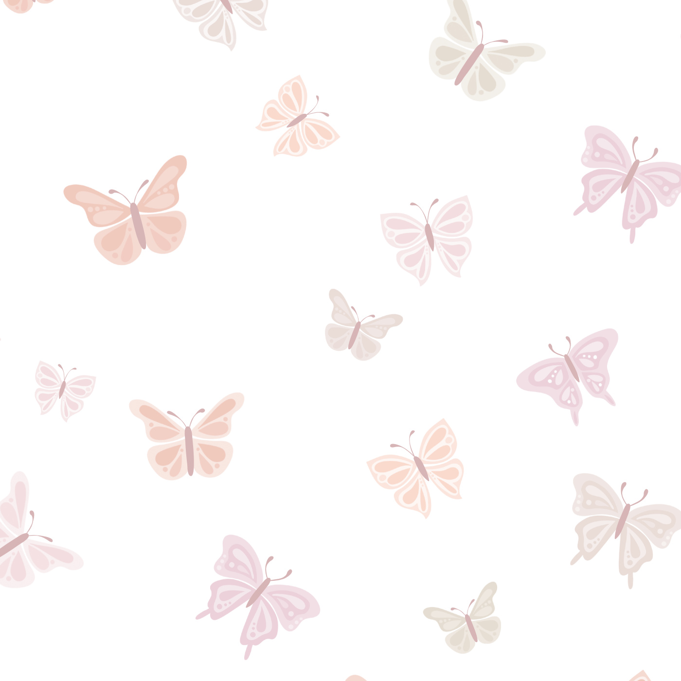 Fluttering Butterflies Peel And Stick Removable Wallpaper | Love vs. Design