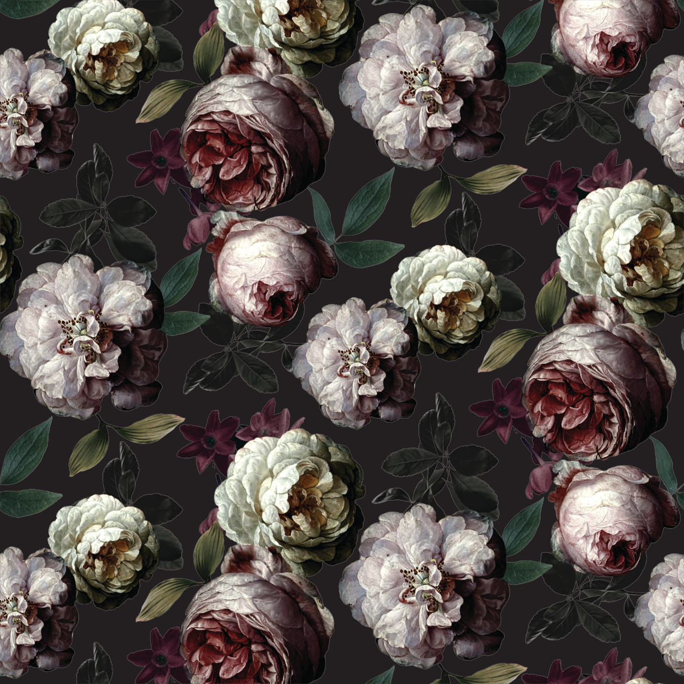 Moody Florals Wallpaper