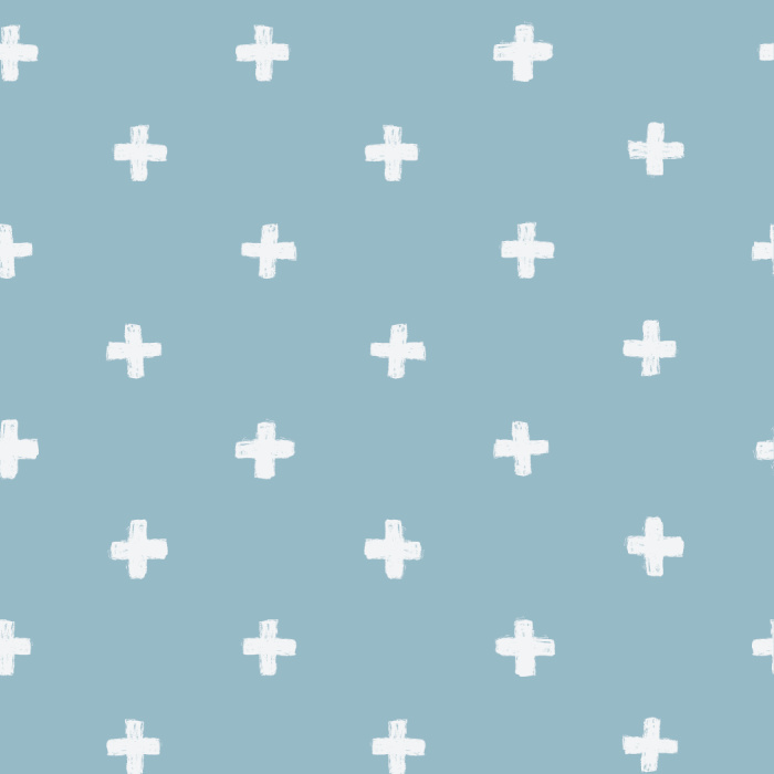 Create the positive, playful living space you’ve always wanted with our Plus Signs Peel And Stick Removable Wallpaper.