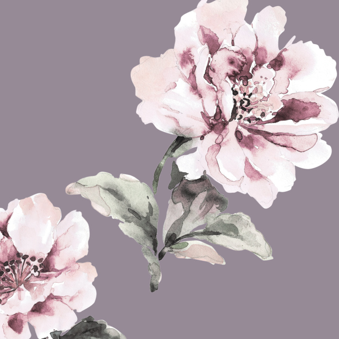 Add some floral charm to your favorite space, with our Amelia Blossoms Peel And Stick Removable Wallpaper!