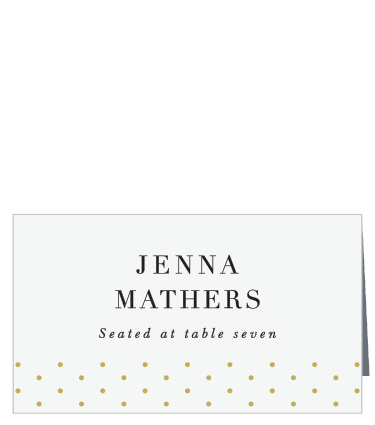 Family and friends will have no issue finding their seats for the reception with the help of our Polka Dot Passion Place Cards.