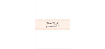 Ensure all of your cards stay stylishly organized with our Lovely Photo Wedding Belly Bands.