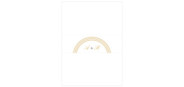 Ensure all of your cards stay neatly organized with our Simple Elegant Wedding Belly Bands.