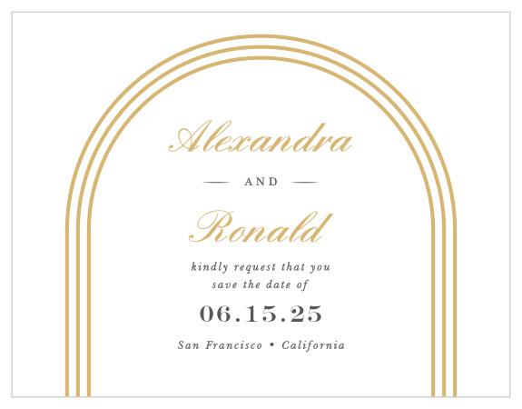 Our Simple Elegant Save the Date Cards are sure to have family and friends rushing to their calendars to pencil in your wedding day.