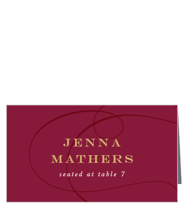 Our Simple Scroll Place Cards guide family and friends to their seats for your reception with ease.