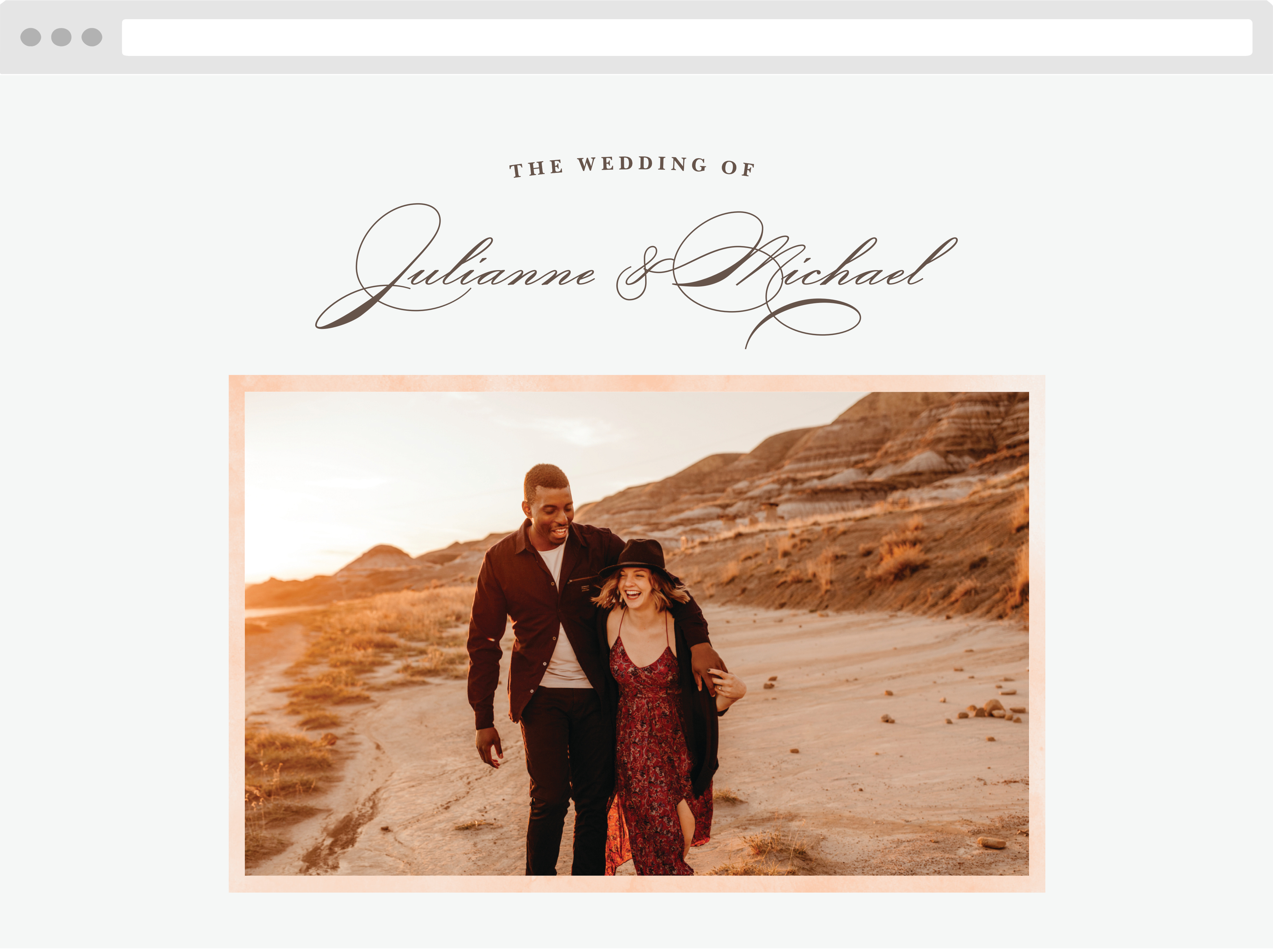 Have & to Hold Wedding Website