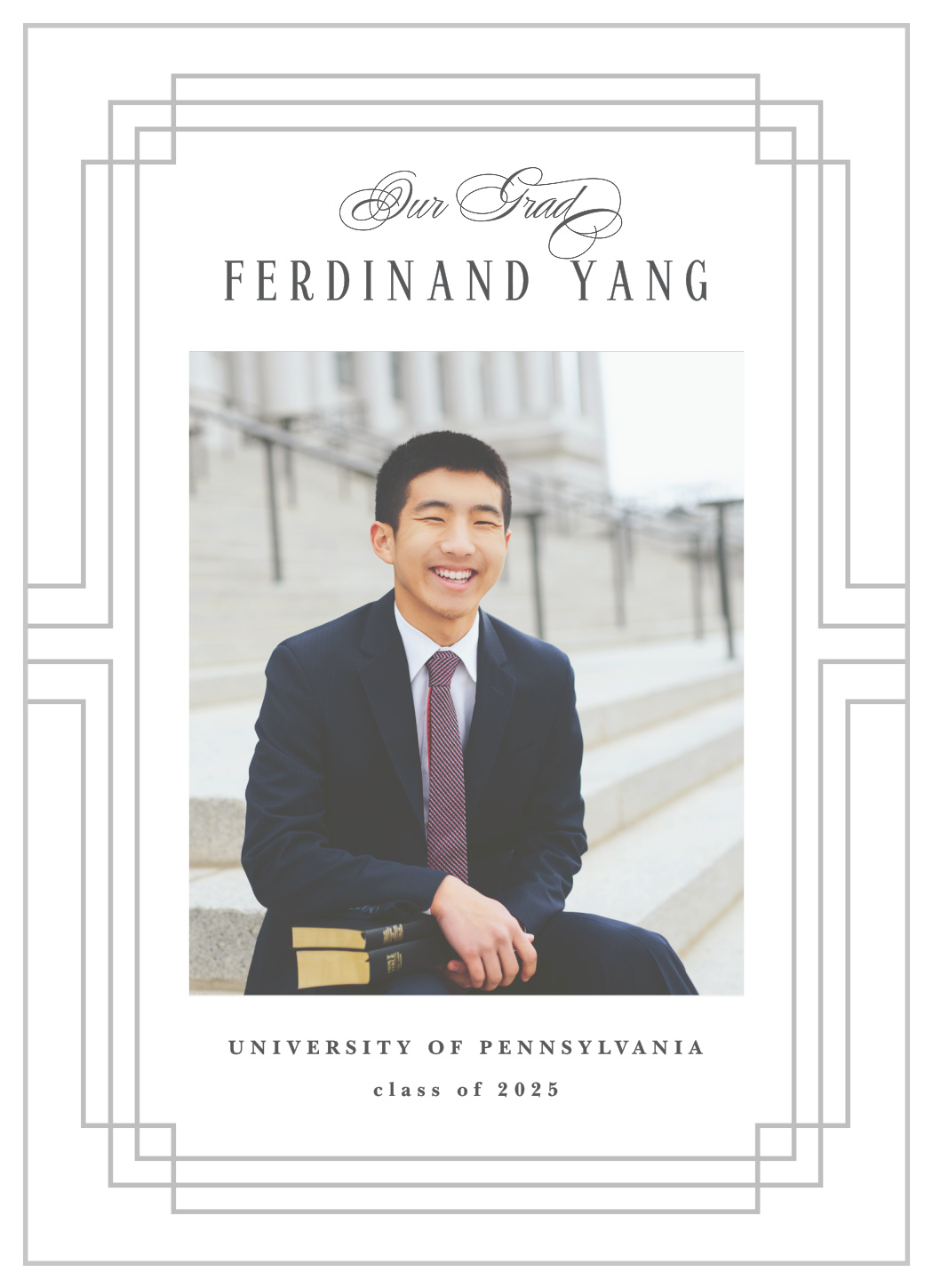 Deco Grad Graduation Announcements