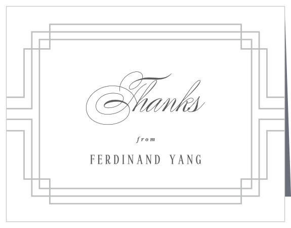 The presence of family and friends at your celebration meant a lot to you, show them your appreciation with our Deco Grad Graduation Thank You Cards.