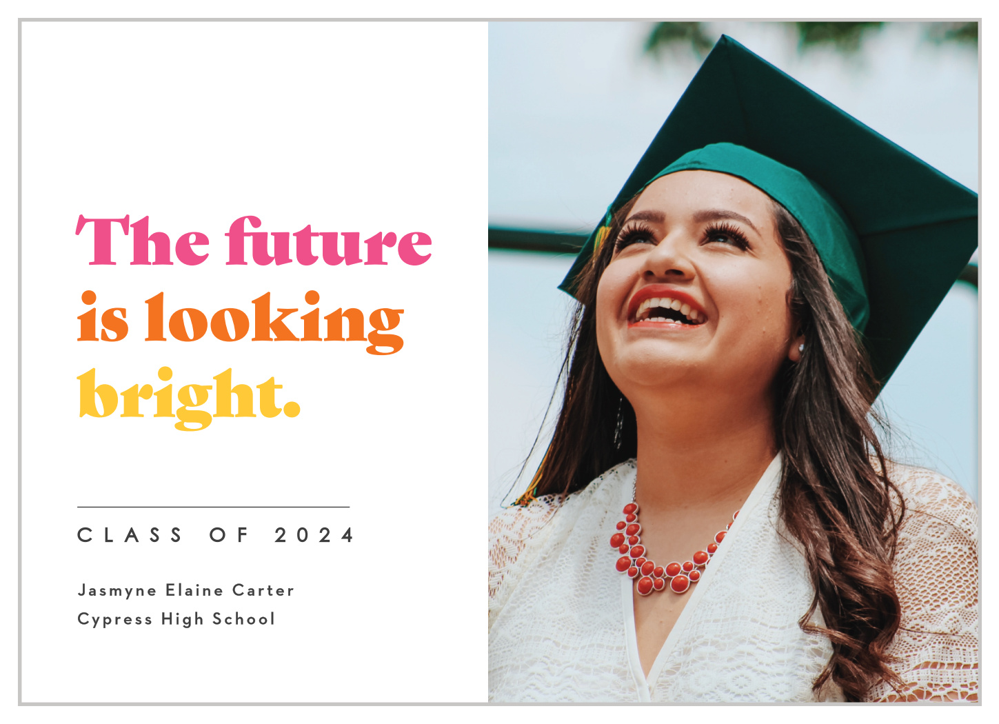 Looking Bright Graduation Announcements