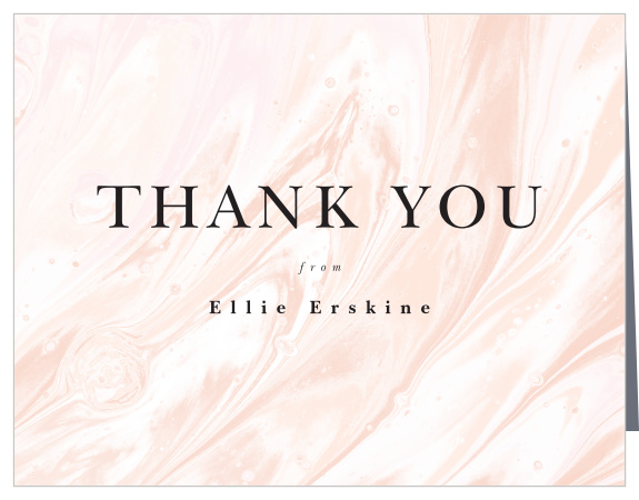 The support and presence of loved ones at your celebration meant a lot to you, show them your appreciation with our Marbled Magnifique Graduation Thank You Cards.