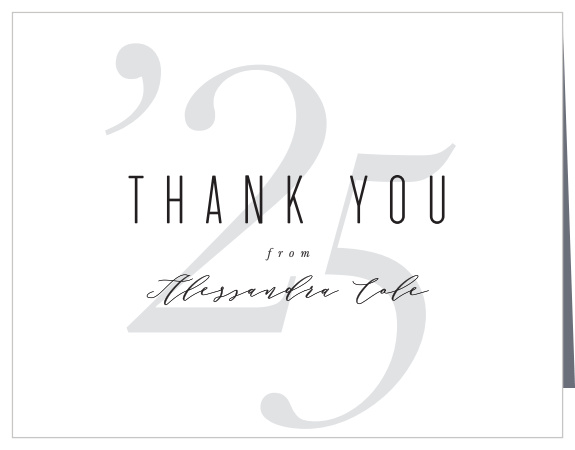 The support of loved ones at the completion of your education meant a lot to you, show them your appreciation with our Master's Degree Graduation Thank You Cards. 