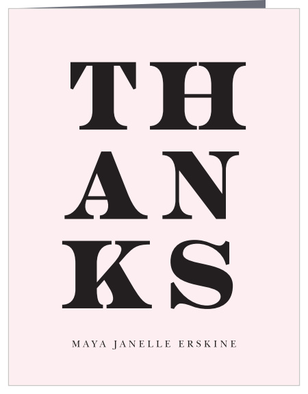 Share your appreciation for the presence of family and friends at your celebration with our Outlined Simplicity Graduation Thank You Cards.