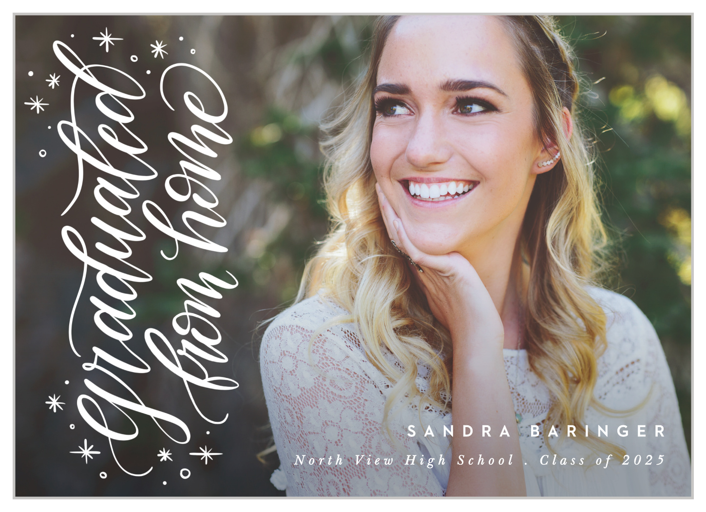 Graduated From Home Graduation Announcements