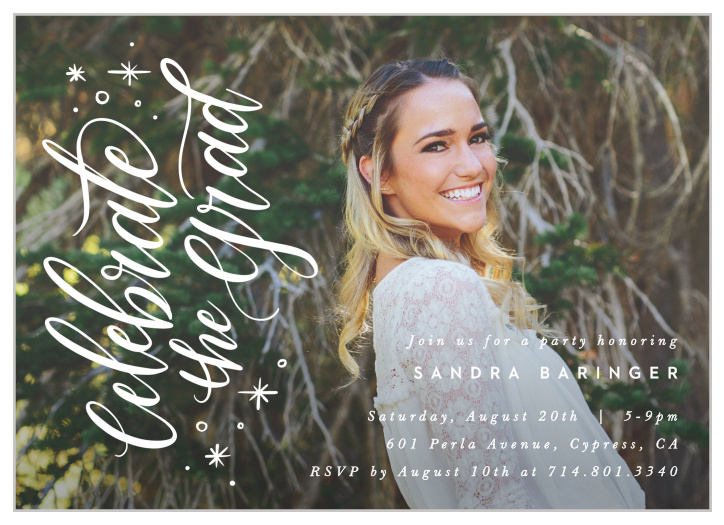 Surround yourself with family and friends to celebrate your academic achievement when you send out our Graduated From Home Graduation Invitations.