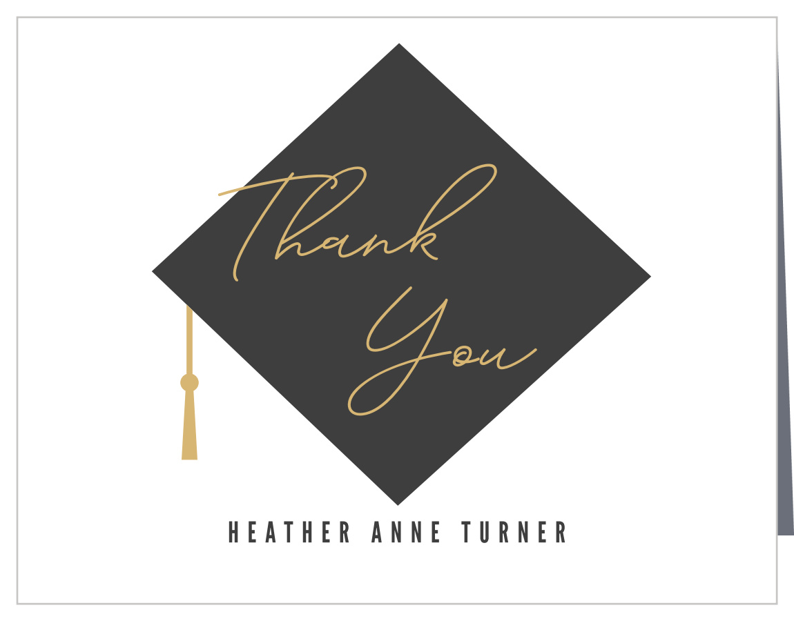 Overlapped Collage Graduation Thank You Cards