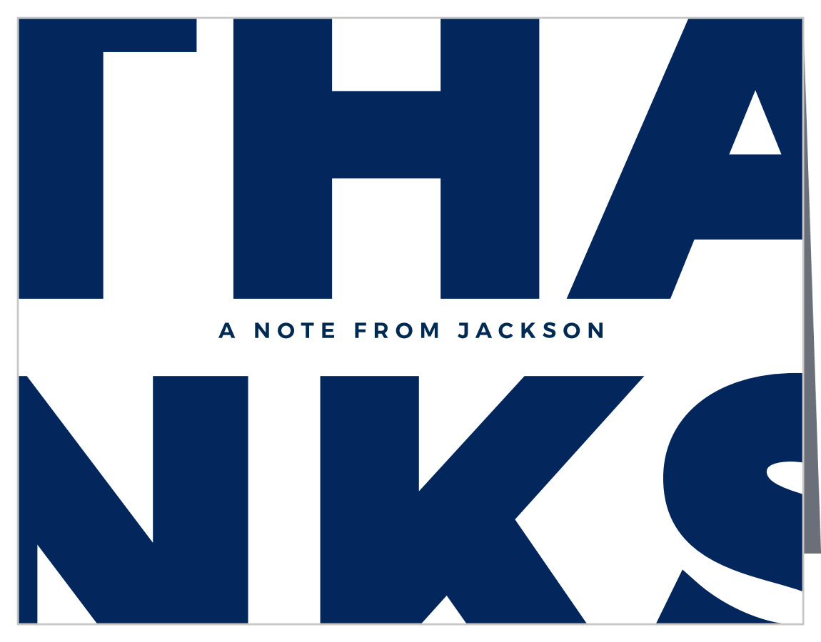 Oversized Year Graduation Thank You Cards