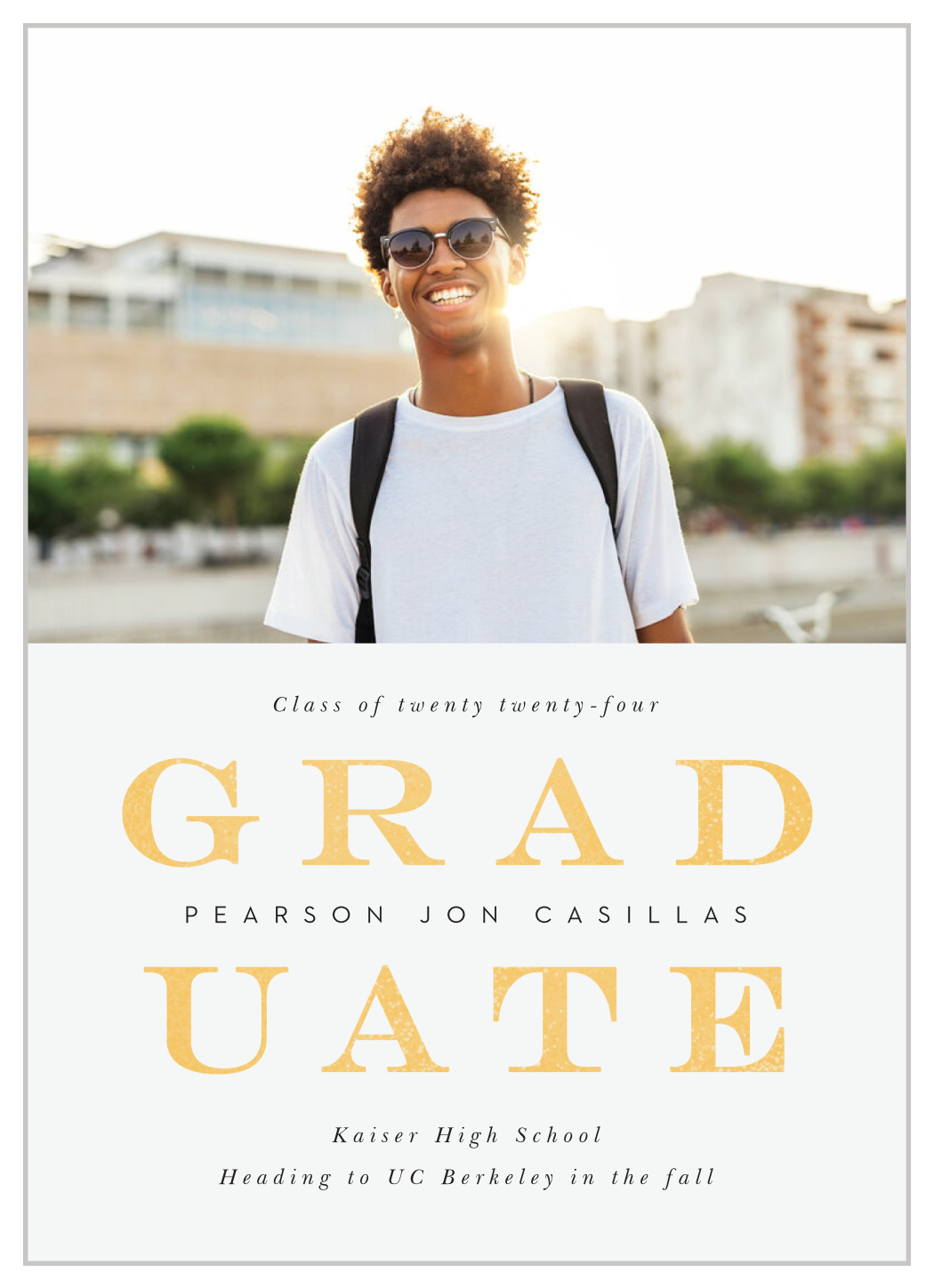 Simply Stacked Graduation Announcements