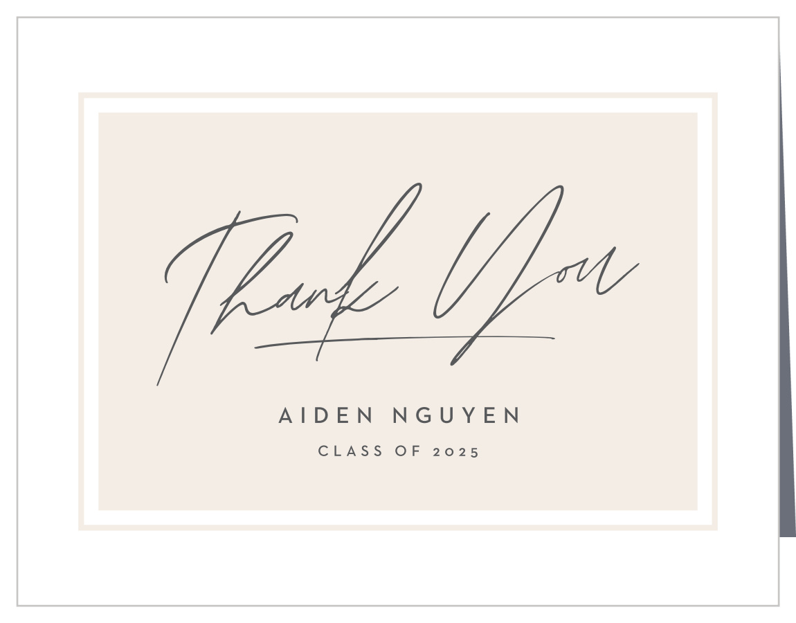Classic Keepsake Graduation Thank You Cards