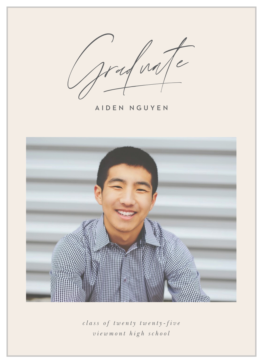 Classic Keepsake Graduation Announcements