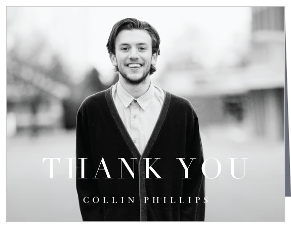 Express appreciation for the support of family and friends with our Traditional Duo Graduation Thank You Cards.