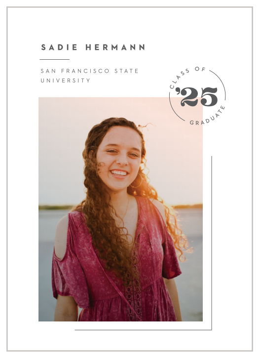 You’ve earned this day, so celebrate in style with our Filtered Mod Graduation Announcements.