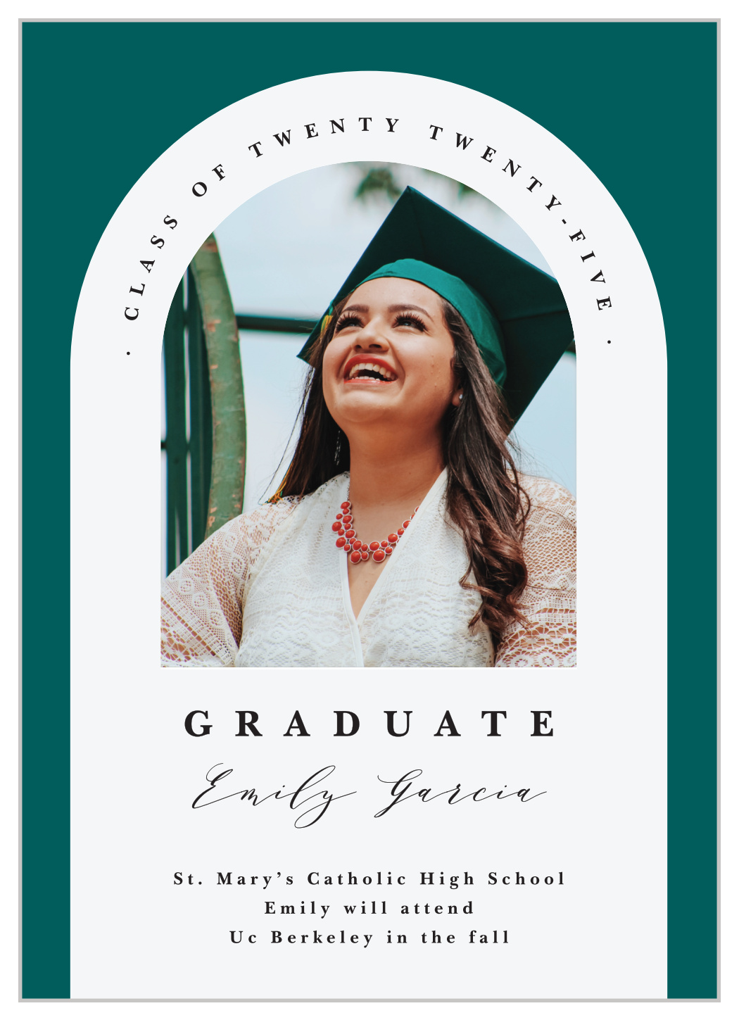 Triumphant Arch Graduation Announcements, image size:1050x1449