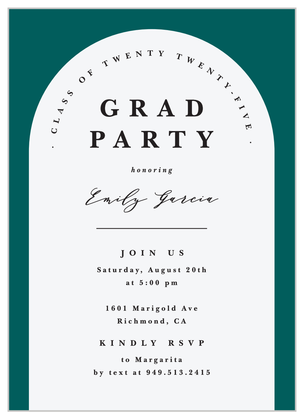 Triumphant Arch Graduation Invitations