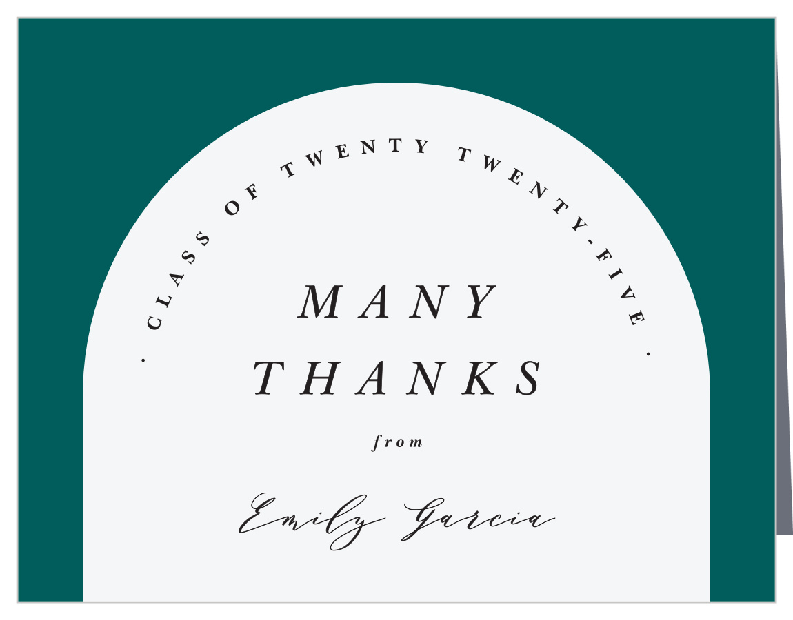 Triumphant Arch Graduation Thank You Cards