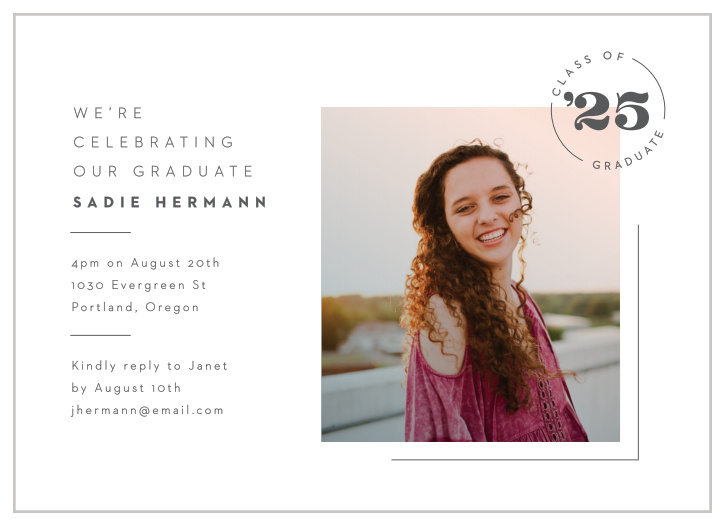 You’ve earned this day, so celebrate in style with our Filtered Mod Graduation Invitations.