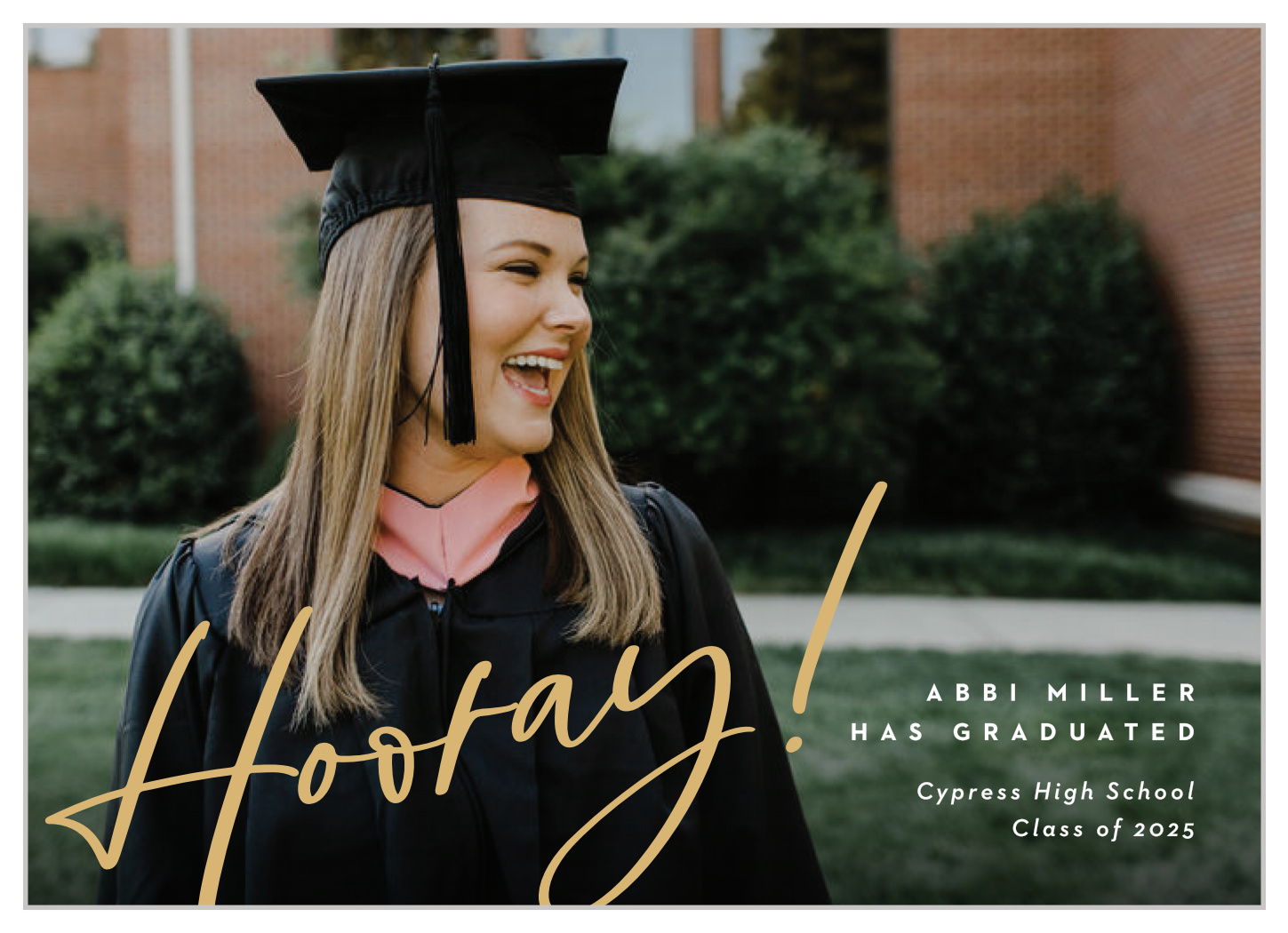 Hooray Script Graduation Announcements