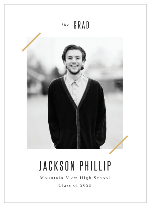 You’ve worked hard for this, so make your graduation a memorable one with our Photo Corners Graduation Announcements.