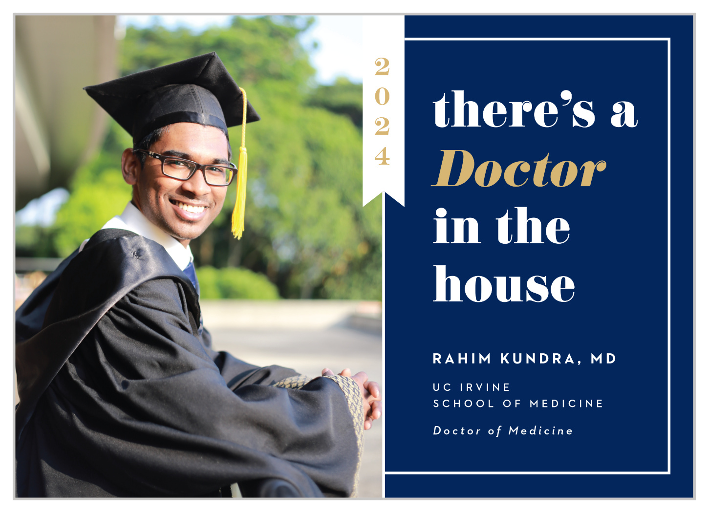 There's A Doctor Graduation Announcements