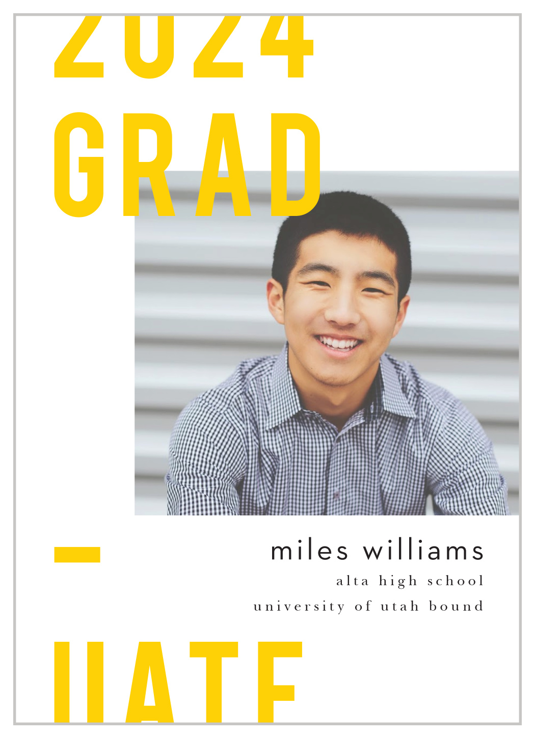 Bold Poster Graduation Announcements