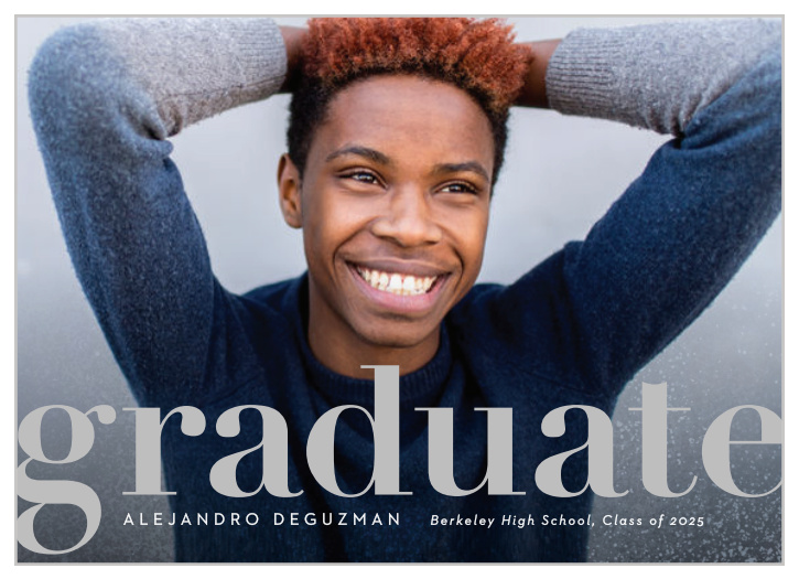 Our Shining Graduate Graduation Announcements inform family and friends that you have received your diploma.